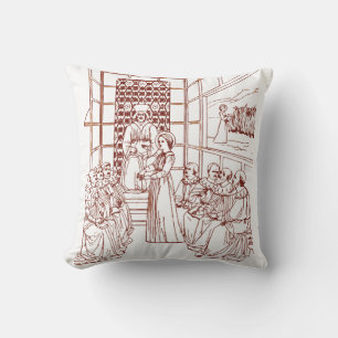 St Catherine Disputing with Scholars by Masolino Cushion