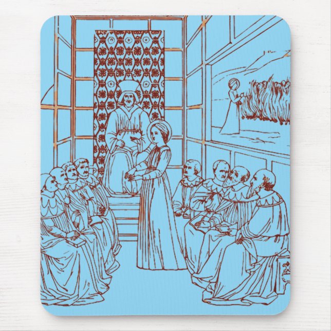 St Catherine Disputing with Scholars by Masolino Mouse Pad (Front)