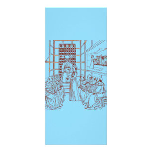 St Catherine Disputing with Scholars by Masolino Rack Card