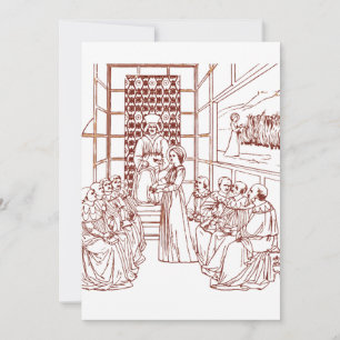 St Catherine Disputing with Scholars by Masolino Thank You Card