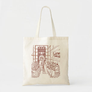 St Catherine Disputing with Scholars by Masolino Tote Bag