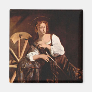 St. Catherine of Alexandria by Caravaggio Magnet