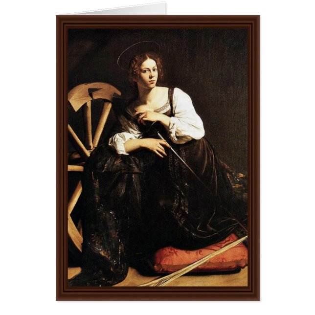 St. Catherine Of Alexandria By Michelangelo Merisi (Front)