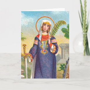 St. Catherine of Alexandria in Egyptian Dress Card