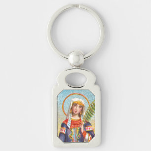 St. Catherine of Alexandria in Egyptian Dress Key Ring