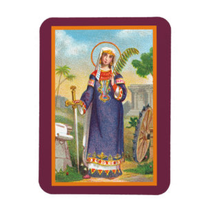 St. Catherine of Alexandria in Egyptian Dress Magnet