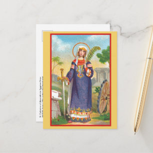 St. Catherine of Alexandria in Egyptian Dress Post Postcard