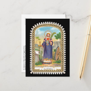 St. Catherine of Alexandria in Egyptian Dress Post Postcard