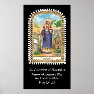 St. Catherine of Alexandria in Egyptian Dress Poster