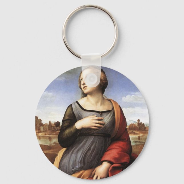 St. Catherine of Alexandria Key Ring (Front)