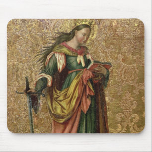 St. Catherine of Alexandria (oil on panel) 2 Mouse Pad