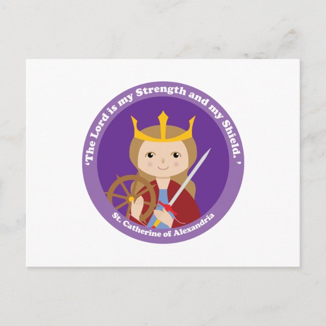 St. Catherine of Alexandria Postcard (Front)