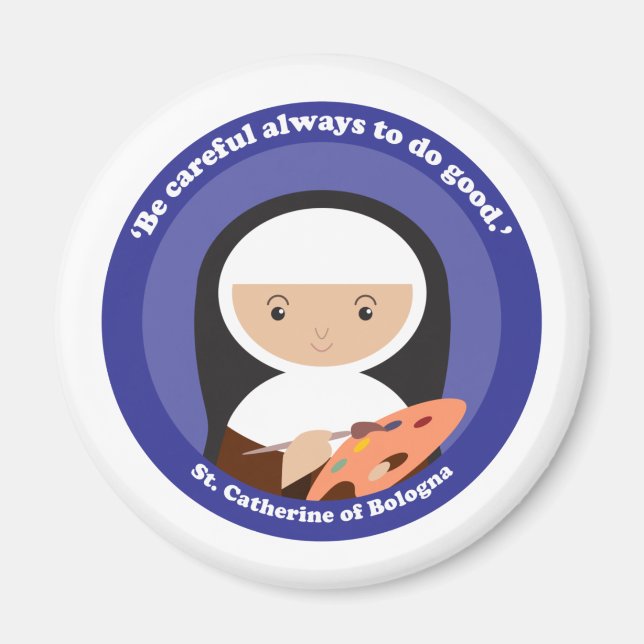 St. Catherine of Bologna Magnet (Front)