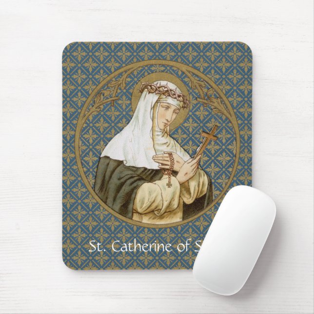 St. Catherine of Siena (BK 19) Mouse Pad (With Mouse)