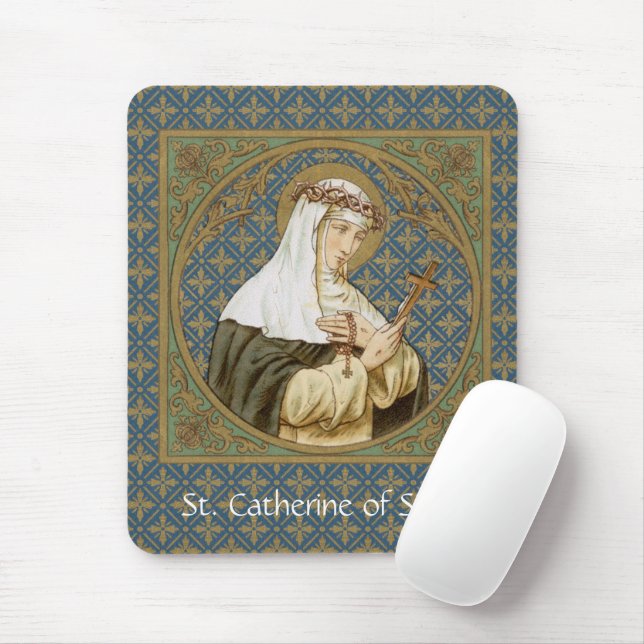 St. Catherine of Siena (BK 19) Mouse Pad (With Mouse)