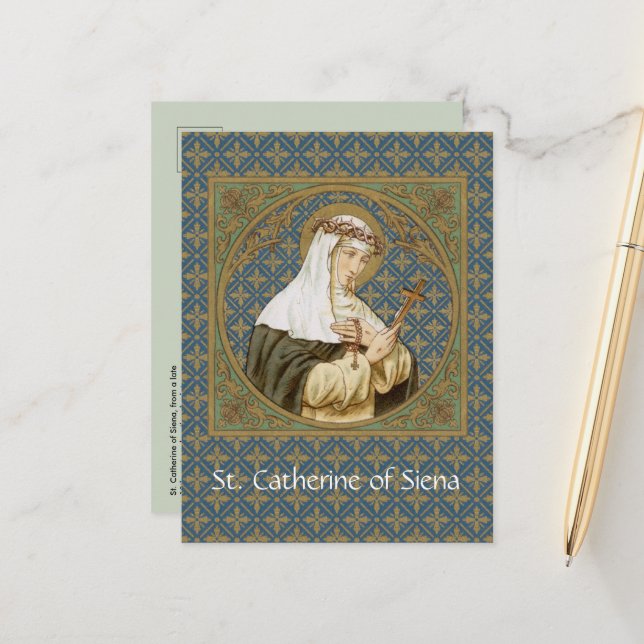 St. Catherine of Siena (BK 19) Postcard (Front/Back In Situ)