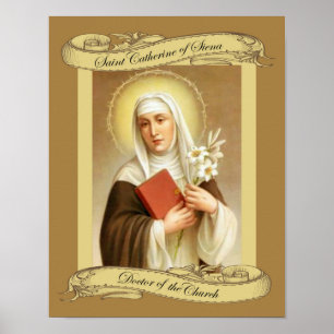 St. Catherine of Siena Doctor of the Church Poster