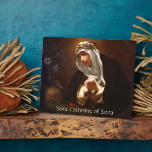St. Catherine of Siena (Franceschini) Horizontal Plaque