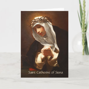 St. Catherine of Siena (Franceschini) Vertical Card
