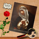 St. Catherine of Siena (Franceschini) Vertical Jigsaw Puzzle<br><div class="desc">St. Catherine of Siena (1347-1380) was a lay Dominican or tertiary, a mystic and stigmatist, advisor to popes and politicians, and author and Doctor of the Church. In this late Baroque painting by Baldassare Franceschini (1611-1690), St. Catherine is depicted in a Dominican nun’s habit and wearing a crown of thorns....</div>