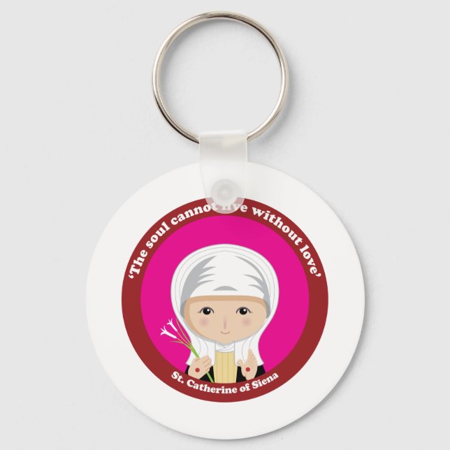 St. Catherine of Siena Key Ring (Front)