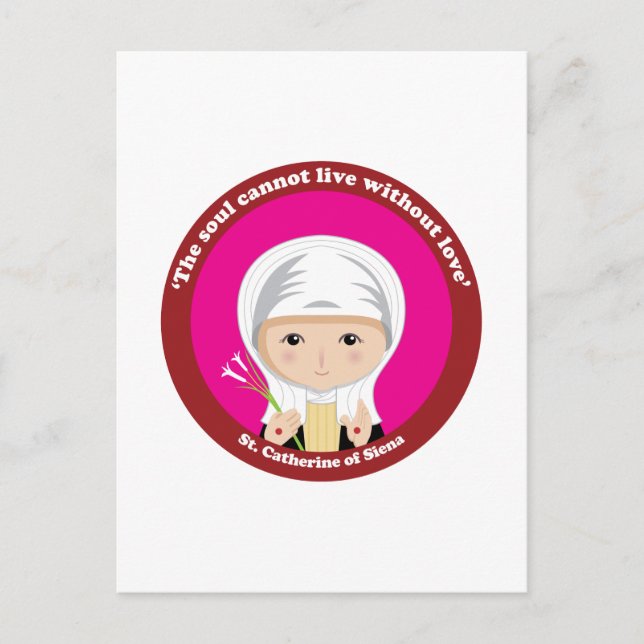 St. Catherine of Siena Postcard (Front)
