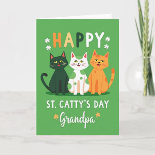 St Cattys Day Glitter Texture Card