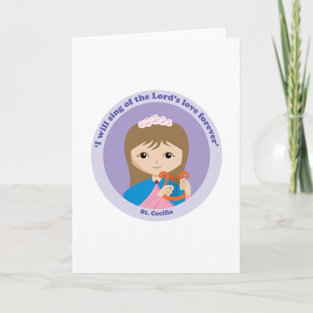 St. Cecilia Card (Front)