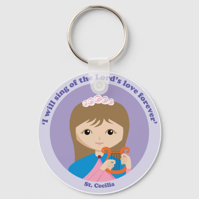 St. Cecilia Key Ring (Front)