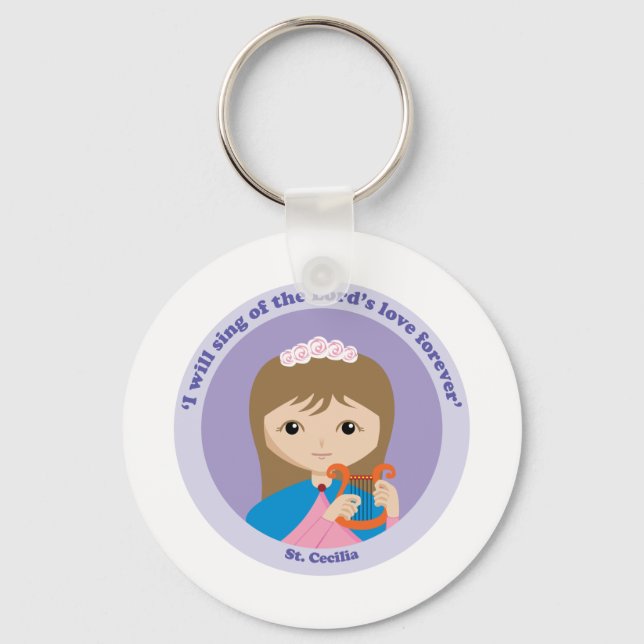 St. Cecilia Key Ring (Front)