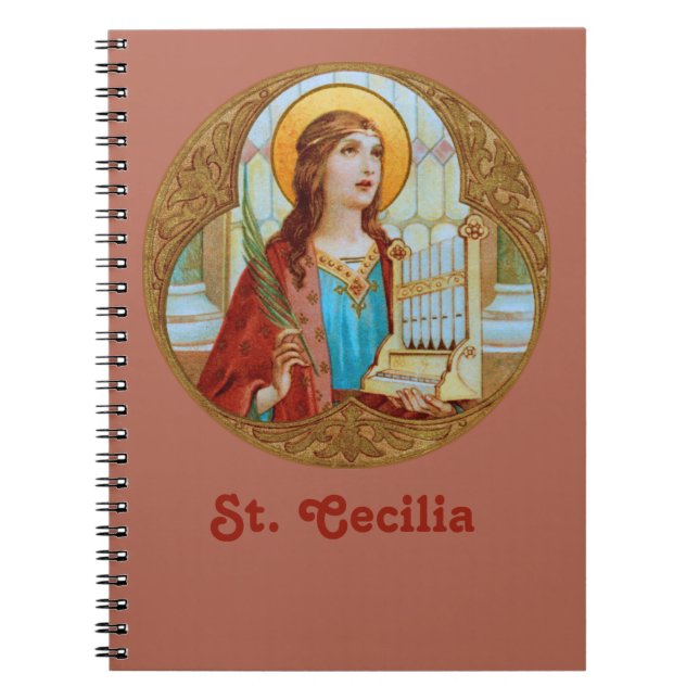 St. Cecilia of Rome (BK 003) Notebook (Front)