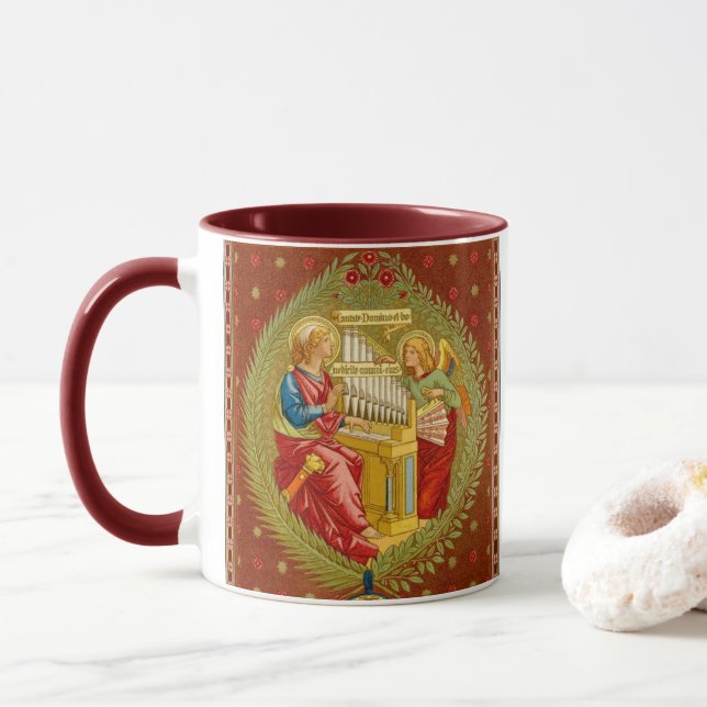 St. Cecilia of Rome (SNV 36) Coffee Mug 1 (With Donut)