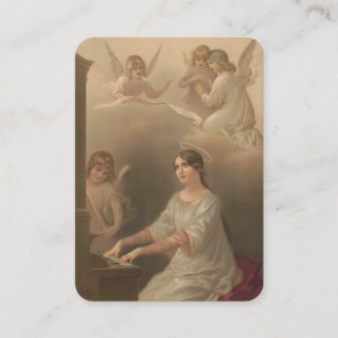 St. Cecilia Patron Musicians Catholic Prayer Place Card