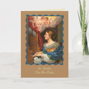 St. Cecilia Patroness of Musicians Card