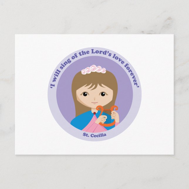 St. Cecilia Postcard (Front)