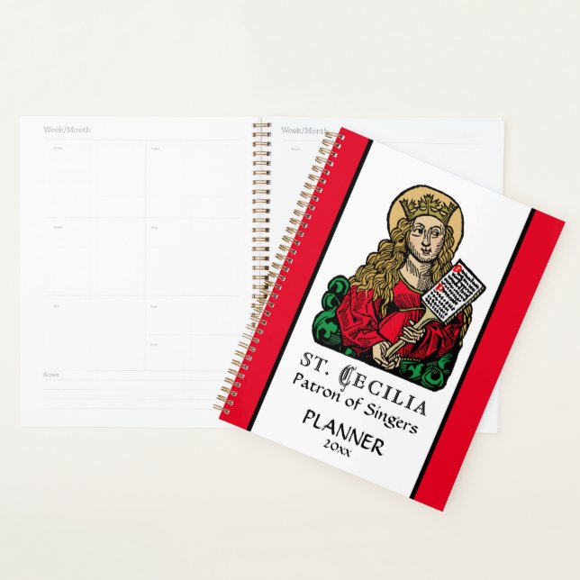 St. Cecilia with Hymn Board (Nuremberg) Planner (Display)