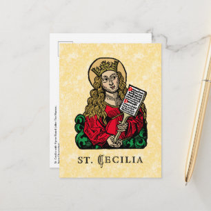 St. Cecilia with Hymn Board (Nuremberg) Postcard