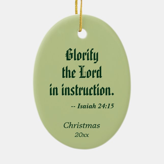 St. César de Bus (SLE 001) Ceramic Ornament (Back)