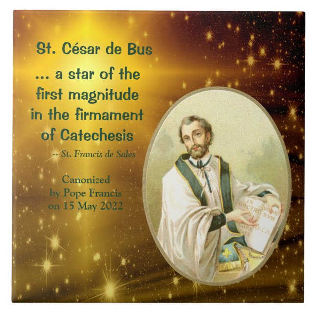St. César de Bus (SLE 001)  Ceramic Tile (Front)