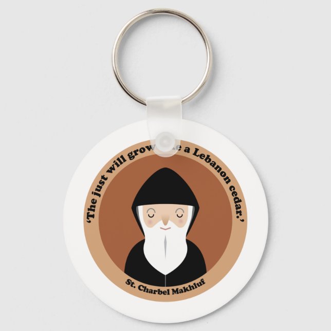 St. Charbel Makhluf Key Ring (Front)