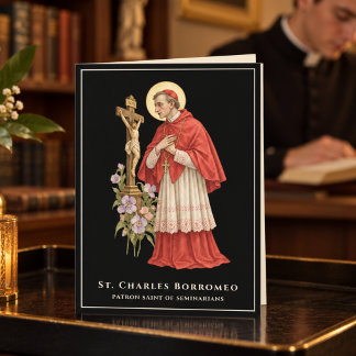 St. Charles Borromeo Catholic Seminarian Greeting Card