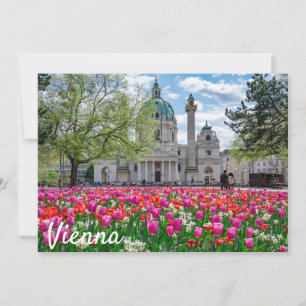 St. Charles Church in spring in Vienna, Austria