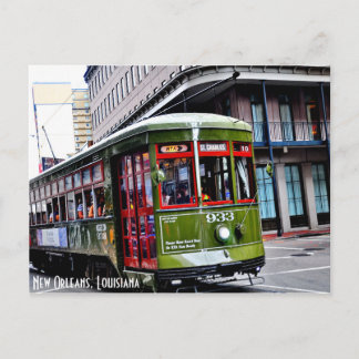 St. Charles Streetcar in New Orleans, LA Postcard