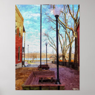 St Charles Walkway Painterly Poster