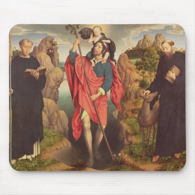 St. Christopher , 1484 Mouse Pad (Front)