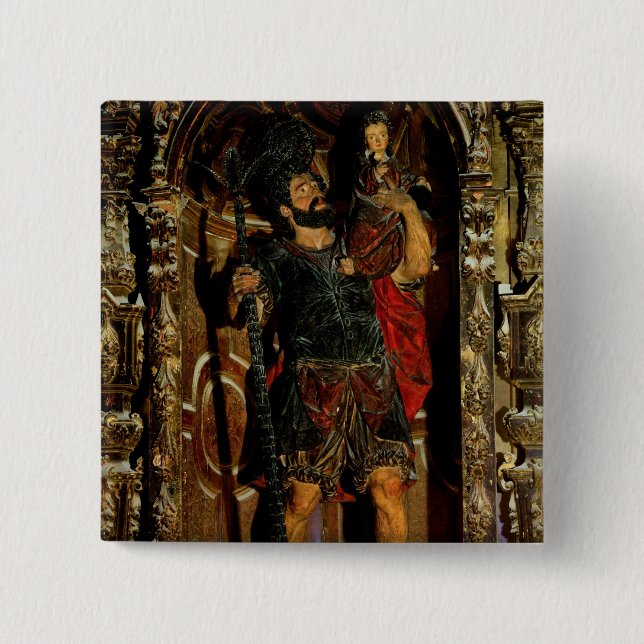 St. Christopher, 1597 15 Cm Square Badge (Front)