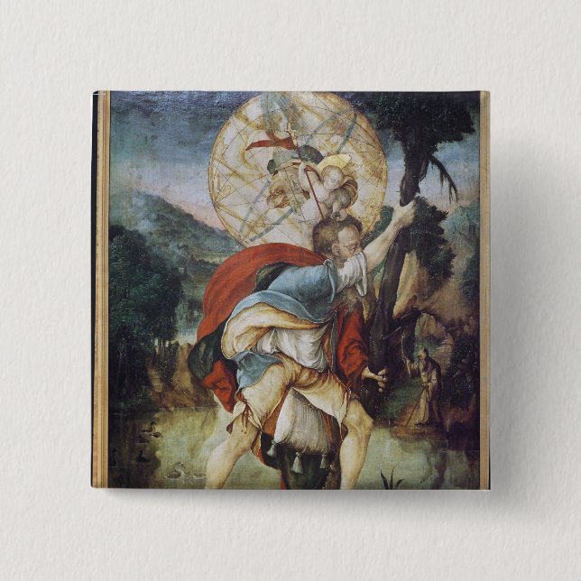 St. Christopher 15 Cm Square Badge (Front)