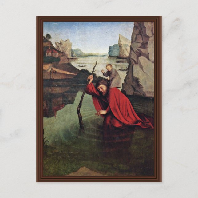 St. Christopher By Witz Konrad (Best Quality) Postcard (Front)