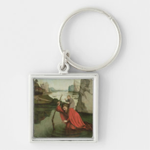 St. Christopher Carrying the Christ Child Key Ring