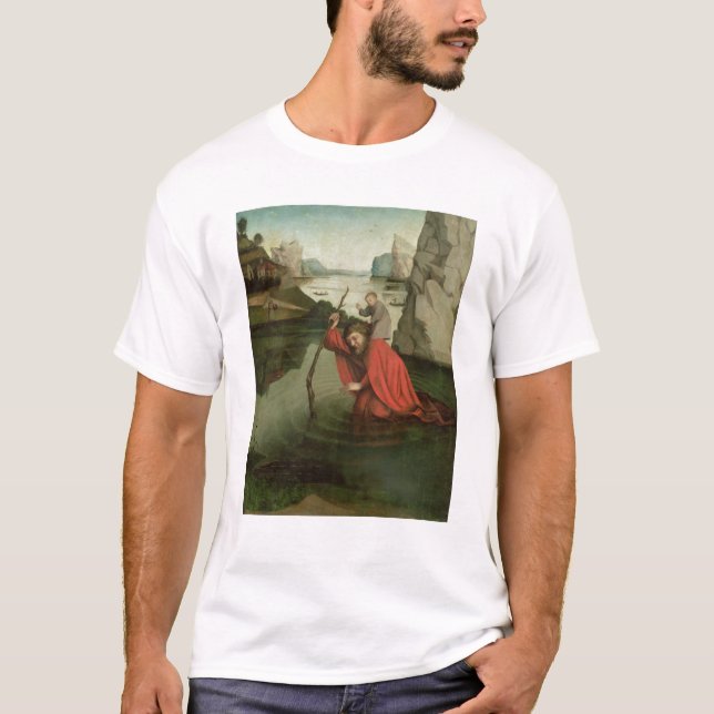 St. Christopher Carrying the Christ Child T-Shirt (Front)
